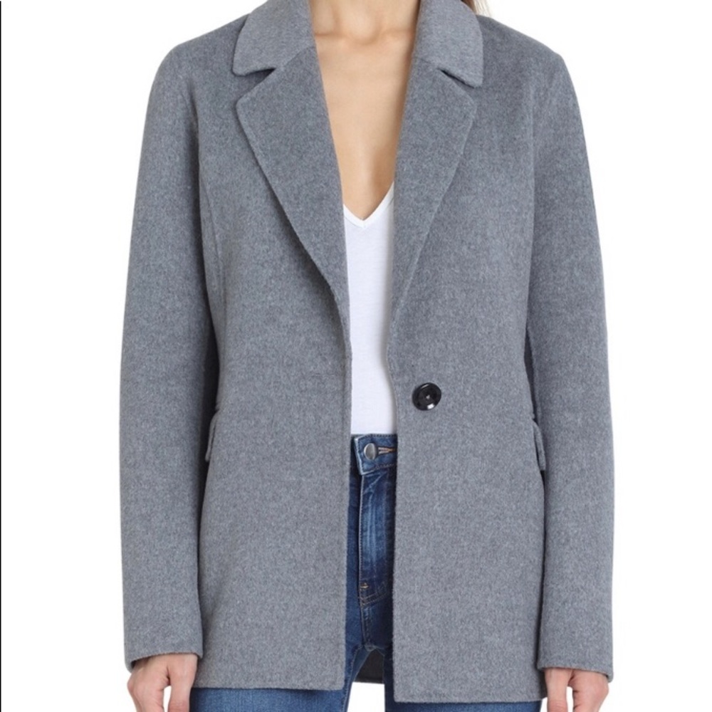 Badgley Mischka Gray Blazer Jacket Size L